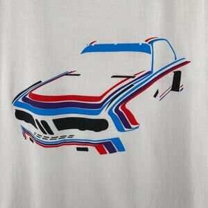 BMW 3.0 CSL T Shirt 2XL White Martini Rossi Racing Rally Team Car Racing